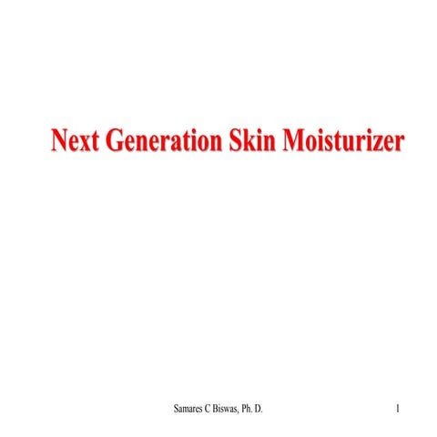 Skin Mosturizer - Moisturizing Complex