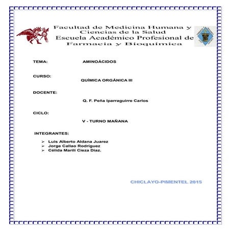 AMINOACIDOS IMPORTANTES EN EL SER HUMANO