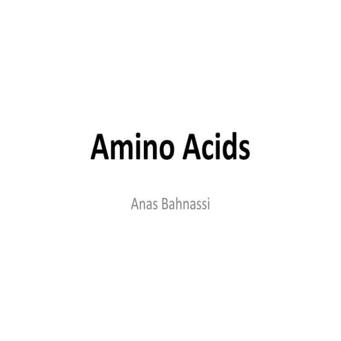 Amino acids