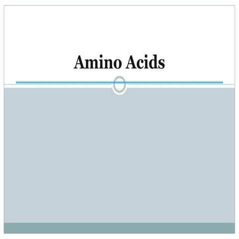 Amino acids