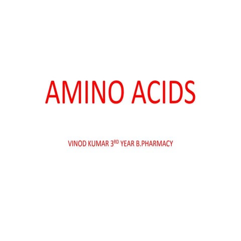 Amino acids