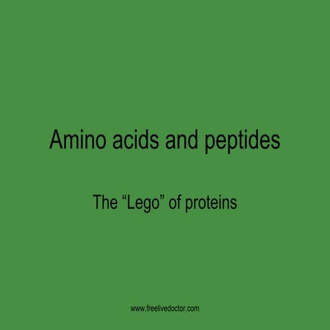 Amino Acids And Peptides
