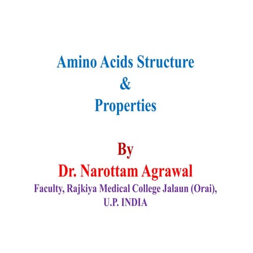 Amino acids structure