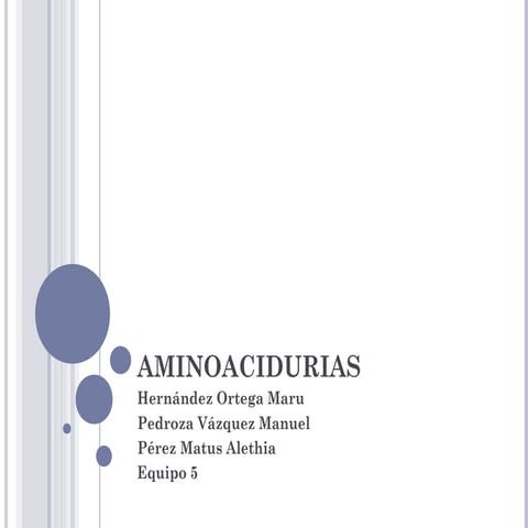 Aminoacidurias