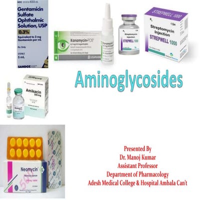 Pharmacology of Aminoglucoside