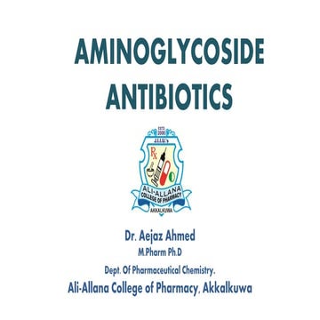 Aminoglycoside antibiotics