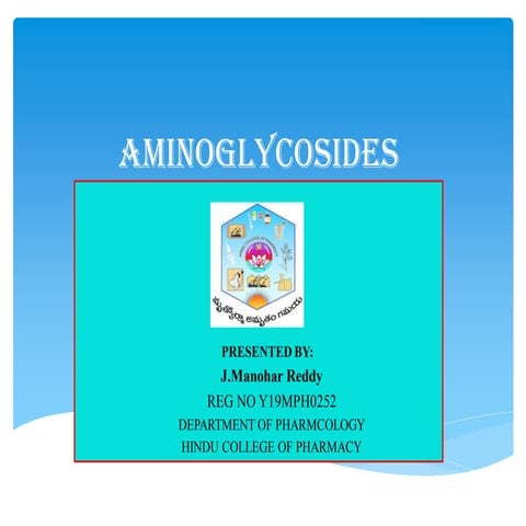 Aminoglycosides p pt