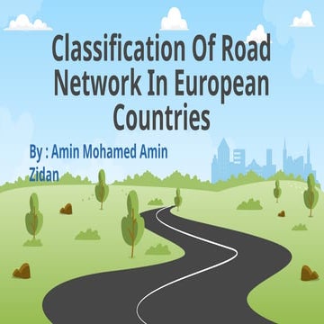Amin zidan-classification of road network.pptx