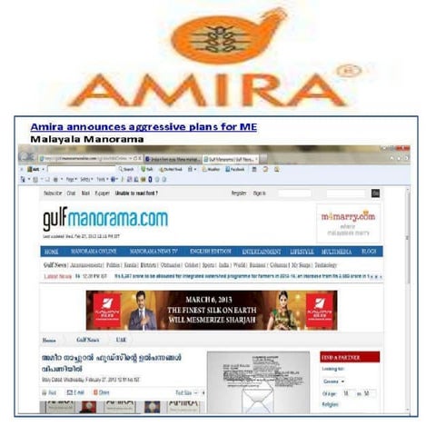 AMIRA G FOODS LIMITED, UK 