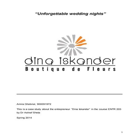 Entrepreneurship project 