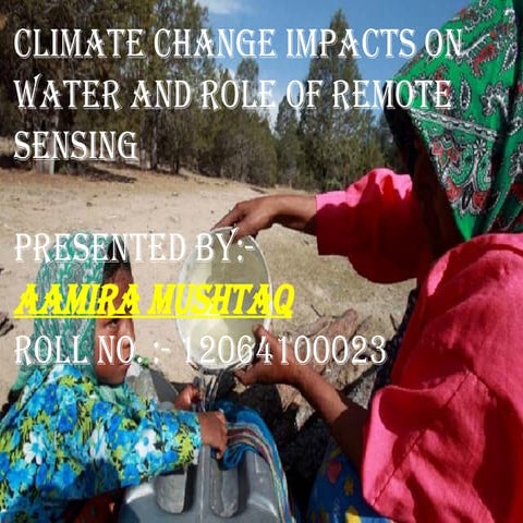 Climate change impact on water resources