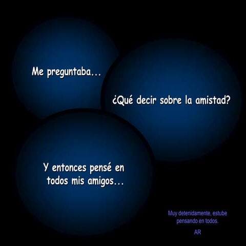 Amistad a lo largo de mi vida