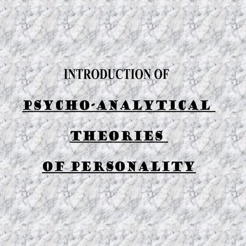 Amita ppt on personality theories