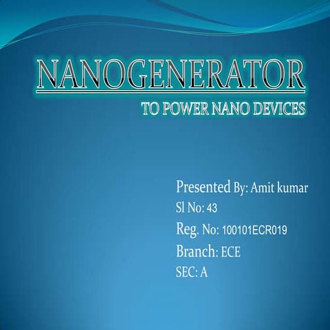 Nanogenerator 