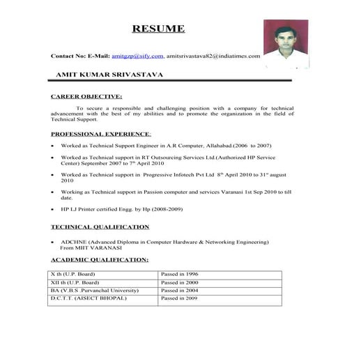 Curriculum Mr. AKHILESH KUMAR | DOC