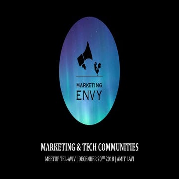 Marketing & Tech Communities