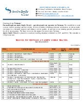 Amity smile travel tour tariff 2016