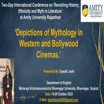 Depiction of Mythology in Western and Bollywood cinemas.pptx