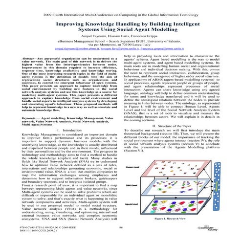 Improving Knowledge Handling by building intellegent social systems