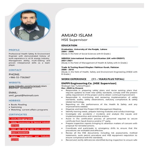 Amjad islam (HSE) | DOC
