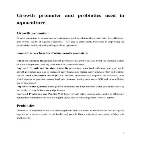 Growth promoter and probiotics used in aquaculture of Bangladesh.pdf
