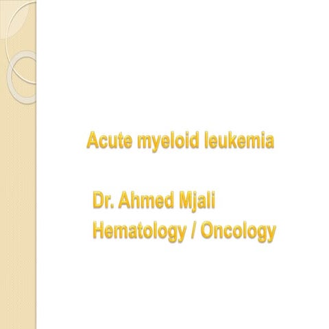 Acute myeloid leukemia