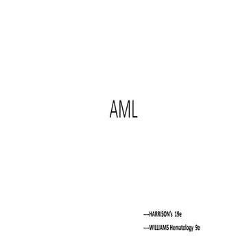 Acute myeloid leukemia | PPTX