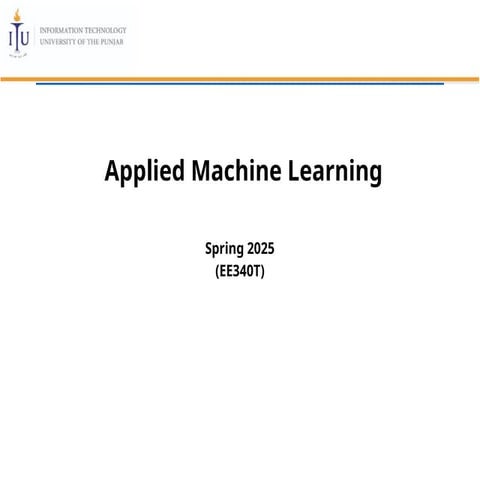Comprehensive Introduction to Applied Machine Learning Concepts and ...