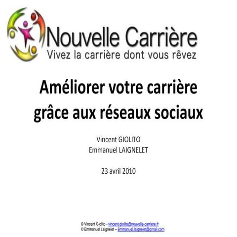Améliorez votre Carrière grâce aux Réseaux Sociaux