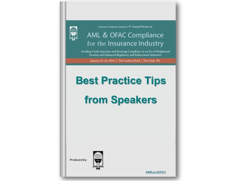 AML and OFAC Compliance for the Insurance Industry