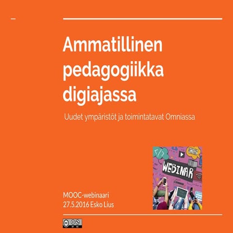 Ammatillinen pedagogiikka digiajassa