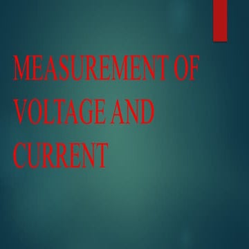 AMMETER AND VOLTMETER CREATIVE TECHNOLOGYpptx