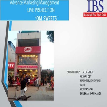 Advance Marketing Management project