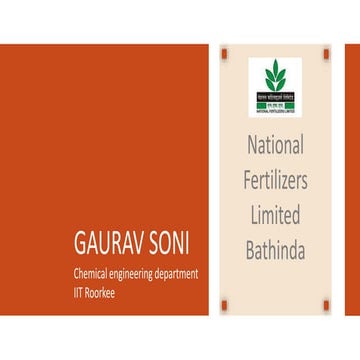 ammonia National Fertilizer Limited Bathinda