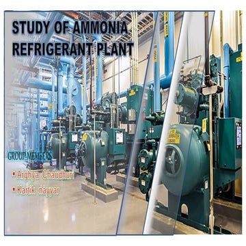 Ammonia refrigeration plant