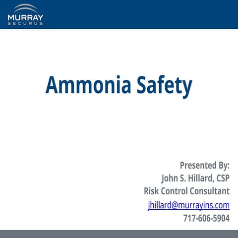Ammonia Safety training presentation for all