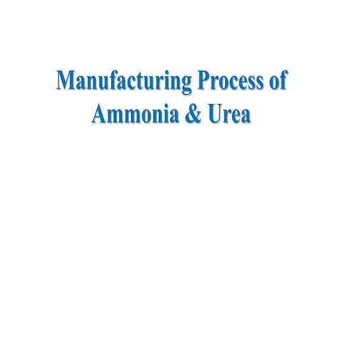 Ammonia and urea production