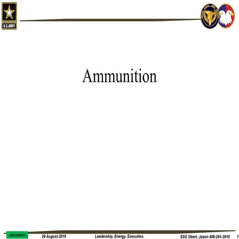 Introduction to Gunnery per USA Army MMG | PPT