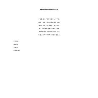 Amínales domésticos