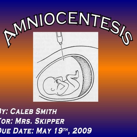 Amniocentesis ((Slide Show))
