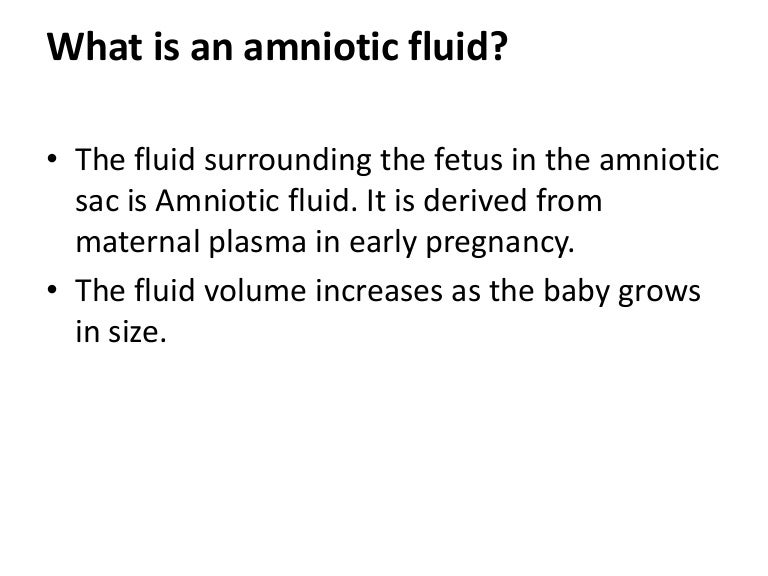 Amniotic fluid analysis (2)