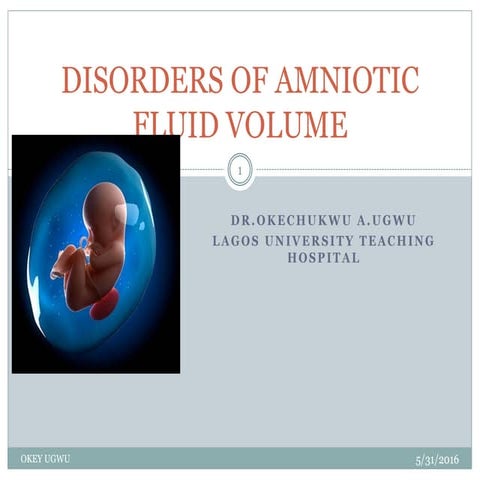 Amniotic fluid disorders