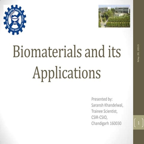 Biomaterials and its Applications