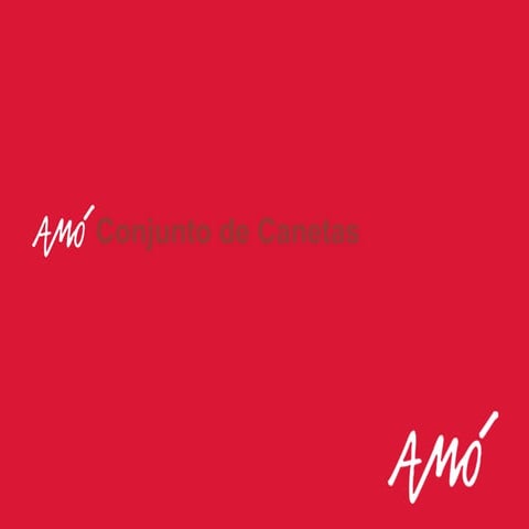 Amo Conjunto de Canetas