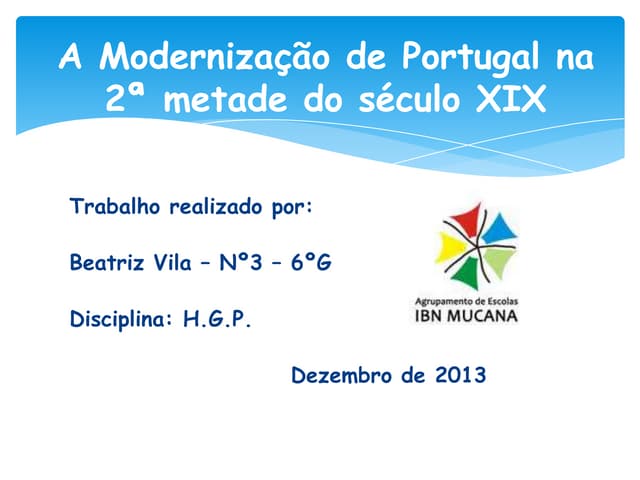 A modernização de Portugal na 2ª me...