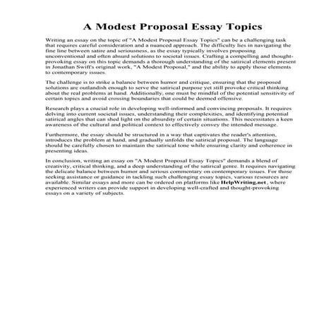 A Modest Proposal Essay Topics.pdf