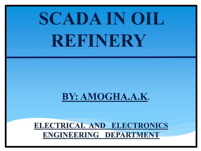 SCADA IN OIL REFINERY