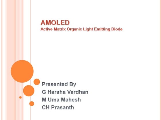 Amoled display | PPT