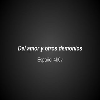 El amor y otros demonios