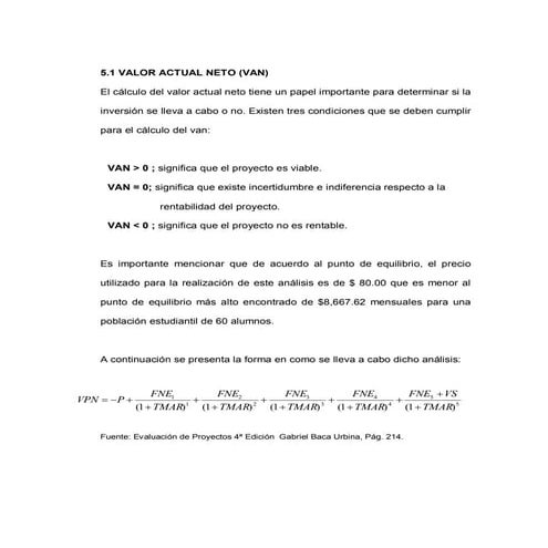 (VAN) Valor Actual Neto (El Salvador)